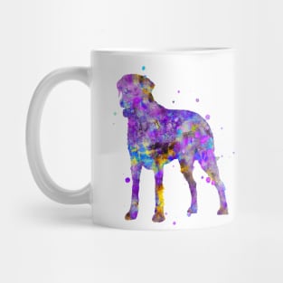 Curly Coated Retriever Dog Watercolor Painting Mug